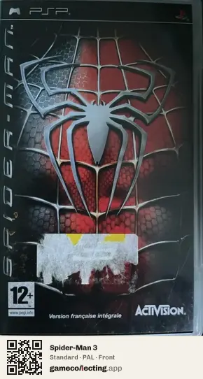 Spider-Man 3 PlayStation Portable, PAL box front