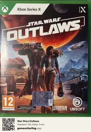 Star Wars Outlaws Xbox Series X, Italy box front