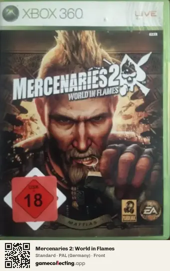Mercenaries 2: World in Flames Xbox 360, Germany box front
