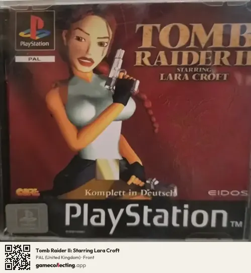 Tomb Raider II: Starring Lara Croft PlayStation, United Kingdom box front