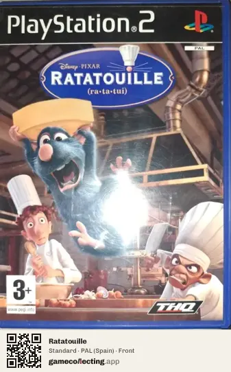Ratatouille PlayStation 2, Spain box front