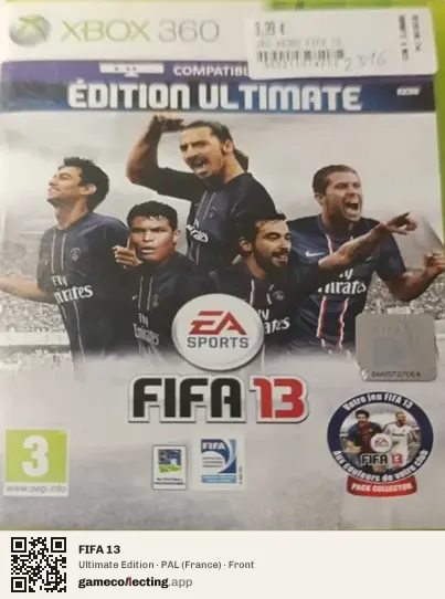 FIFA 13 Xbox 360, France box front