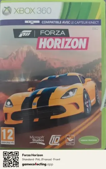 Forza Horizon Xbox 360, France box front
