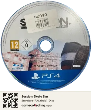 Session: Skate Sim PlayStation 4, PAL disc