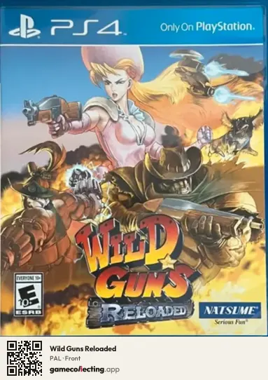 Wild Guns Reloaded PlayStation 4, PAL box front