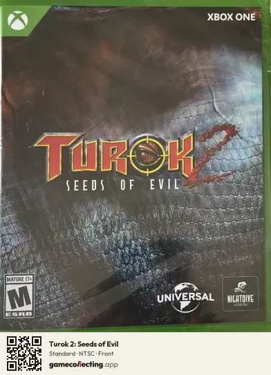 Turok 2: Seeds of Evil Xbox One, NTSC box front