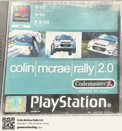 Colin McRae Rally 2.0 PlayStation, France box front