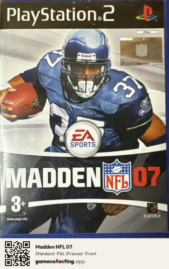 Madden NFL 07 PlayStation 2, France box front