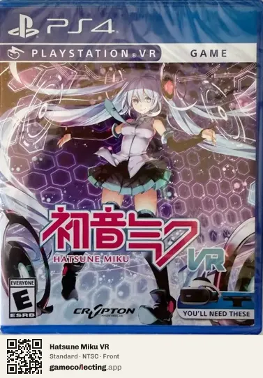 Hatsune Miku VR PlayStation 4, NTSC box front