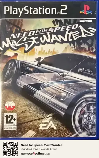 Need for Speed: Most Wanted PlayStation 2, Poland box front