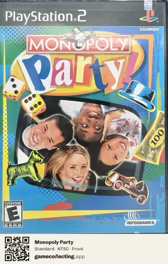 Monopoly Party PlayStation 2, NTSC box front