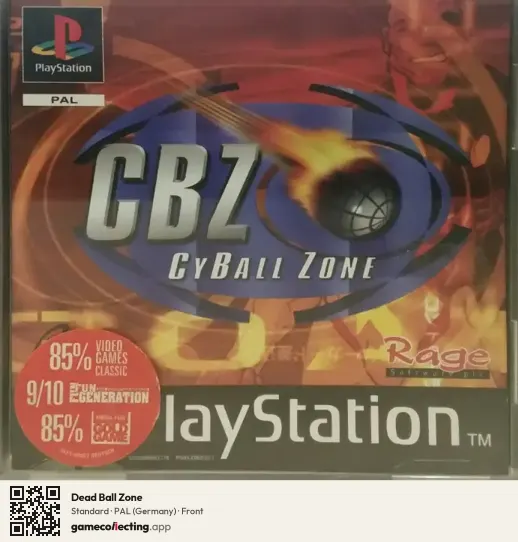 Dead Ball Zone PlayStation, Germany box front