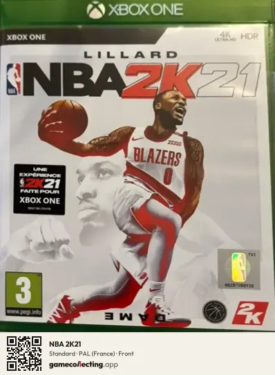 NBA 2K21 Xbox One, France box front