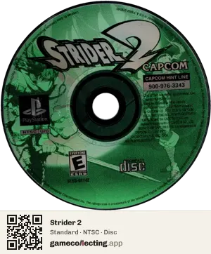 Strider 2 PlayStation, NTSC disc
