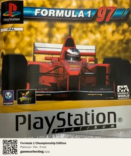 Formula 1 Championship Edition PlayStation, PAL box front