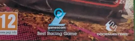 Dirt 5, the PEGI square on its front