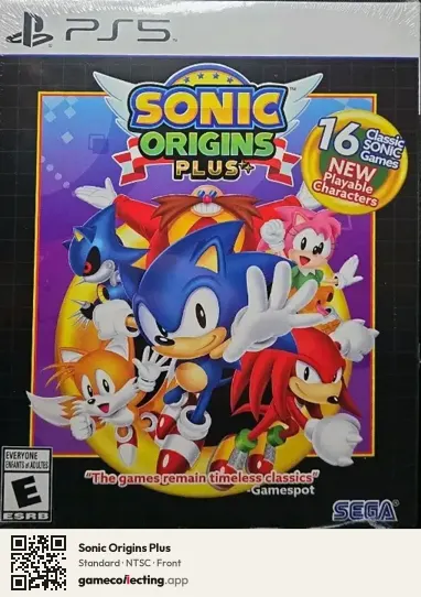 Sonic Origins Plus PlayStation 5, NTSC box front