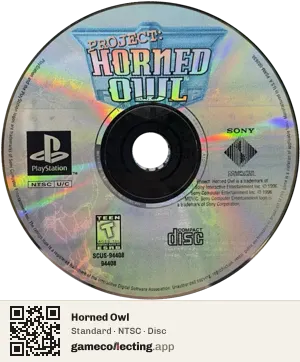 Horned Owl PlayStation, NTSC disc