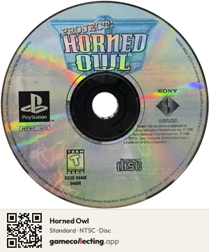 Horned Owl PlayStation, NTSC disc