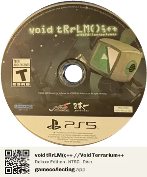 void tRrLM();++ //Void Terrarium++ PlayStation 5, NTSC disc