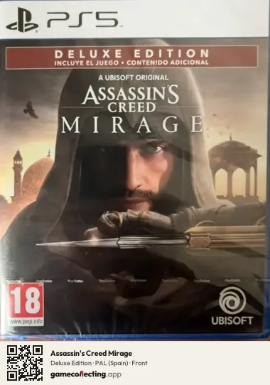 Assassin's Creed Mirage PlayStation 5, Spain box front