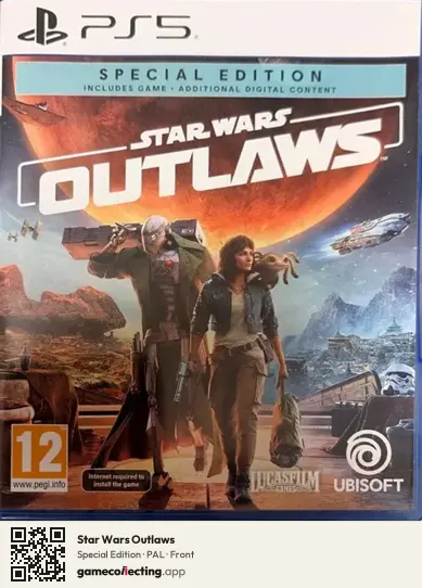 Star Wars Outlaws PlayStation 5, PAL box front