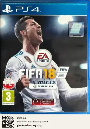 FIFA 18 PlayStation 4, Poland box front