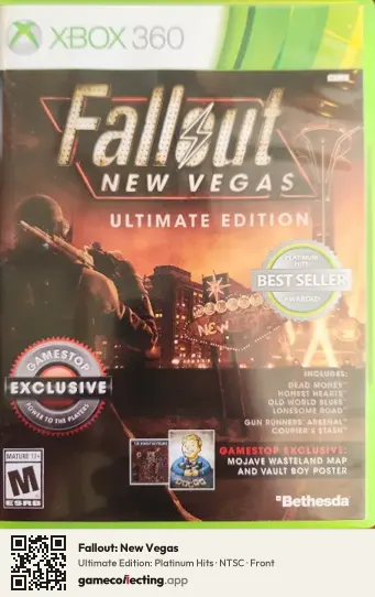 Fallout: New Vegas Xbox 360, NTSC box front