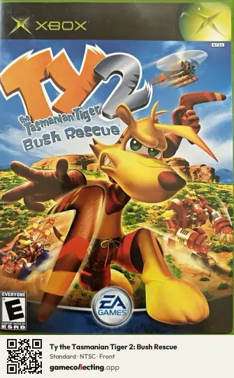 Ty the Tasmanian Tiger 2: Bush Rescue Xbox, NTSC box front