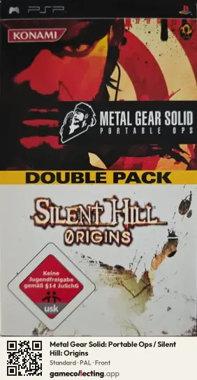Metal Gear Solid: Portable Ops / Silent Hill: Origins PlayStation Portable, PAL box front