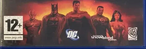 Justice League Heroes, the PEGI square on its front