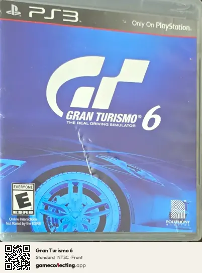 Gran Turismo 6 PlayStation 3, NTSC box front