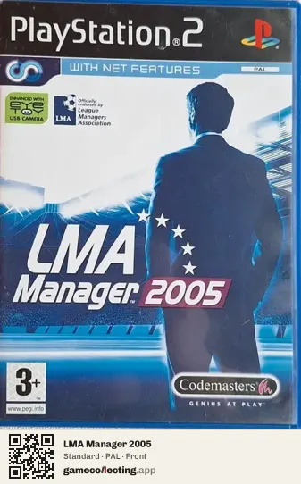 LMA Manager 2005 PlayStation 2, PAL box front