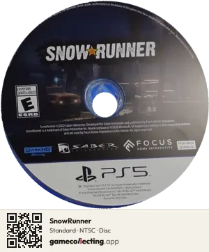 SnowRunner PlayStation 5, NTSC disc