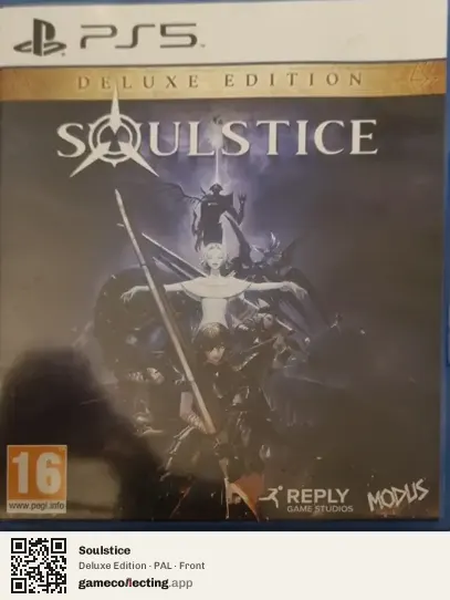 Soulstice PlayStation 5, PAL box front