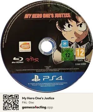 My Hero One's Justice PlayStation 4, PAL disc