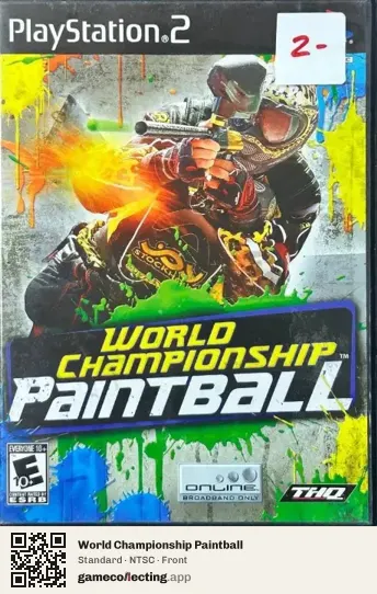 World Championship Paintball PlayStation 2, NTSC box front