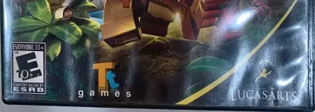 LEGO Indiana Jones: The Original Adventures, the ESRB box on its front