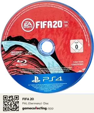 FIFA 20 PlayStation 4, PAL disc