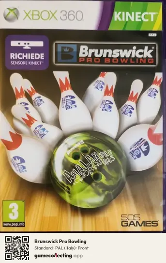 Brunswick Pro Bowling Xbox 360, Italy box front