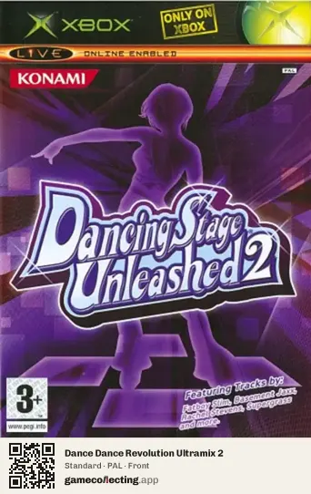 Dance Dance Revolution Ultramix 2 Xbox, PAL box front