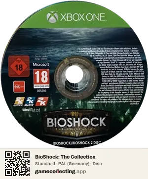 BioShock: The Collection Xbox One, PAL disc
