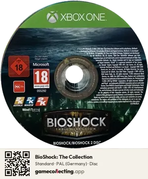 BioShock: The Collection Xbox One, PAL disc