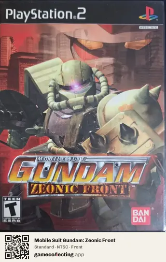 Mobile Suit Gundam: Zeonic Front PlayStation 2, NTSC box front