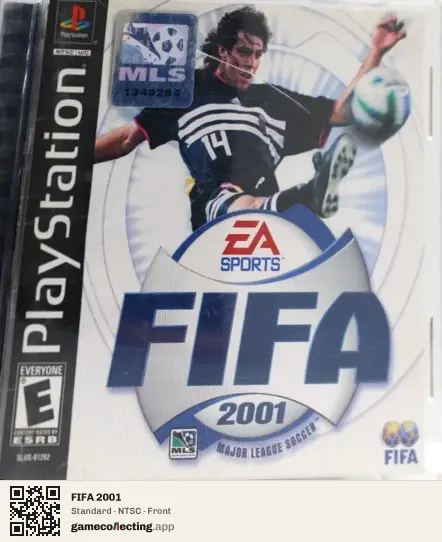 FIFA 2001 PlayStation, NTSC box front
