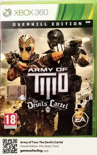 Army of Two: The Devil's Cartel Xbox 360, Italy box front