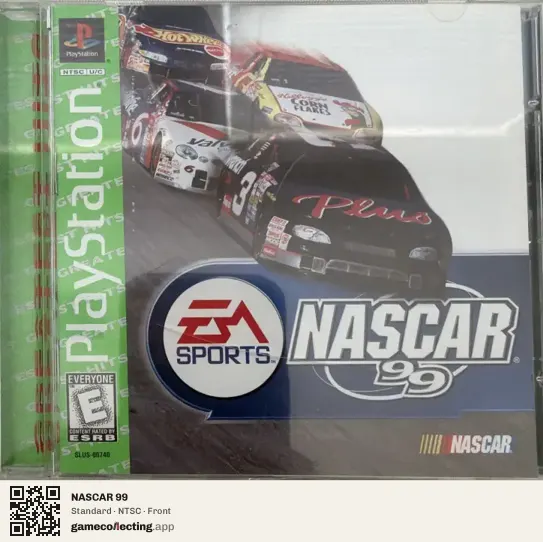 NASCAR 99 PlayStation, NTSC box front