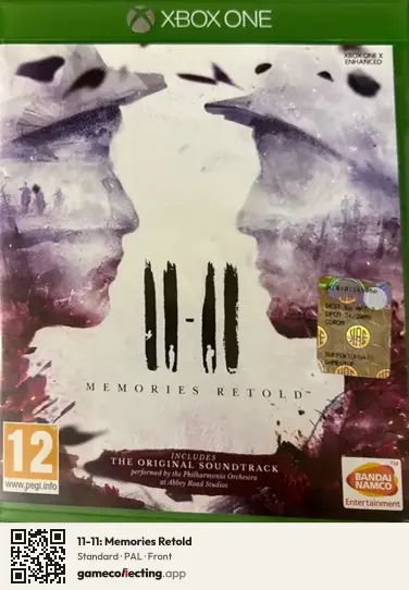 11-11: Memories Retold Xbox One, PAL box front