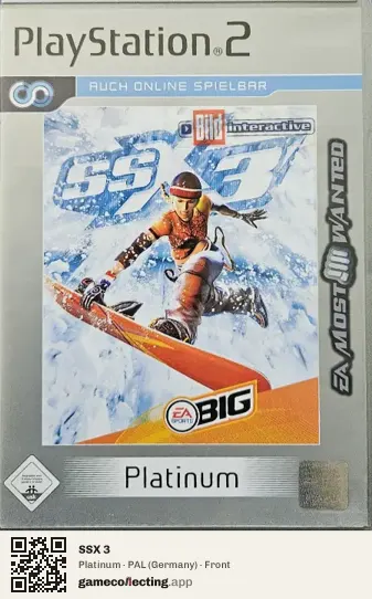 SSX 3 PlayStation 2, Germany box front