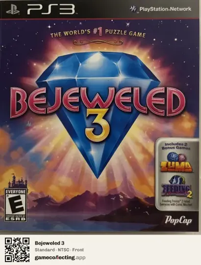 Bejeweled 3 PlayStation 3, NTSC box front
